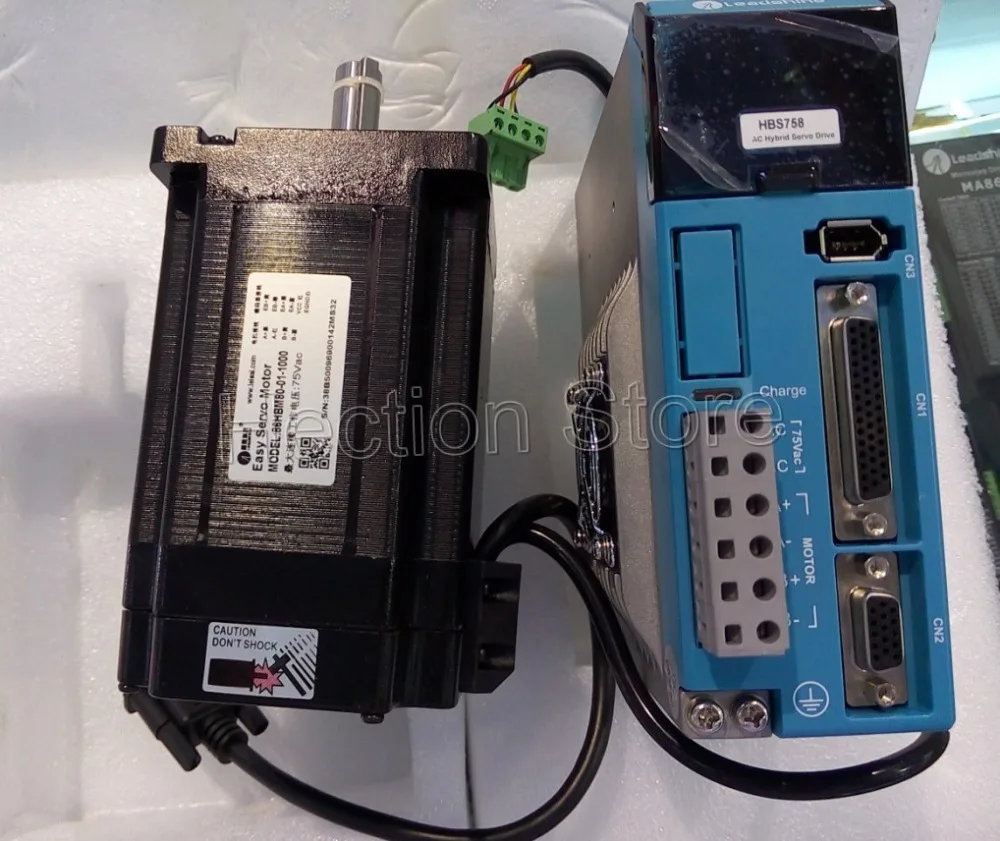Новые простые сервоприводы Leadshine HBS758S и гибридный сервопривод 86HBM80 01 1000 набор с