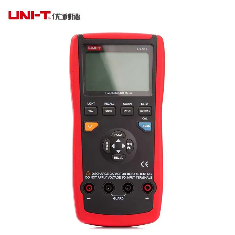 Блок UT611/UT612 Цифровой LCR измеритель цифровой емкости индуктивность DC тестер сопротивления 100 Гц 120 Гц 1 кГц 10 кГц 100 кГц частота - Цвет: UT611