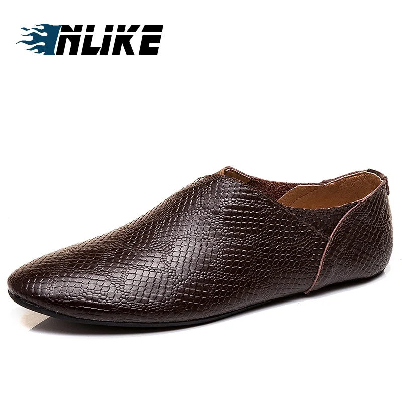 

Men Genuine Leather Shoes Fashion Slip On Shoes For Men Italian Leather Men Loafers
