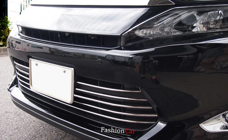 Для Toyota Harrier 2013 передняя фара решетка Нижняя полоска для автомобильной двери 6 шт./компл. стайлинга автомобилей