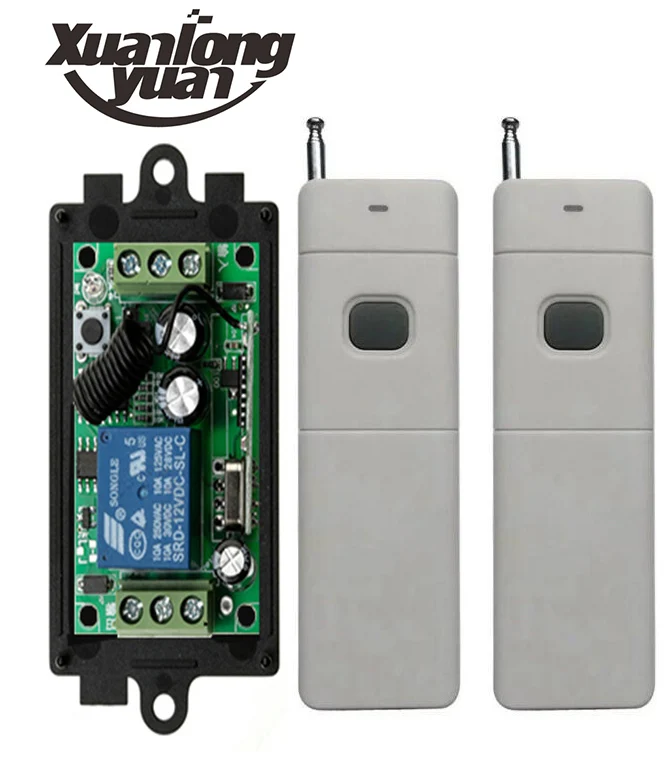 3000M Long Range DC12V 1CH RF Wireless Remote Control Switch System 315/433.92 Mhz Transmitter+Receiver Garage Doors shutters |