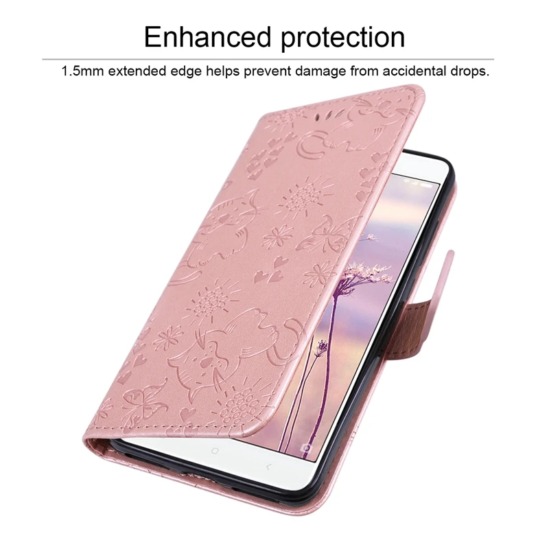 GrandEver флип кожаный для Xiaomi Redmi Note 3 4 5 5A Чехол мягкой ТПУ ремешок Улучшенная бабочка