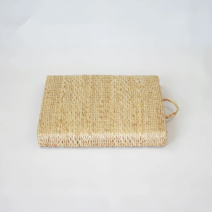 6 см натуральный соломенный плетеный коврик для йоги эркерное окно футон подушка