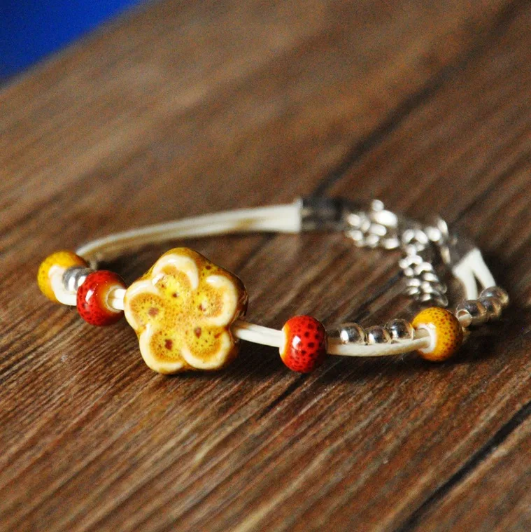 Модный китайский керамический браслет SEA MEW фарфоровые браслеты с бусинами для