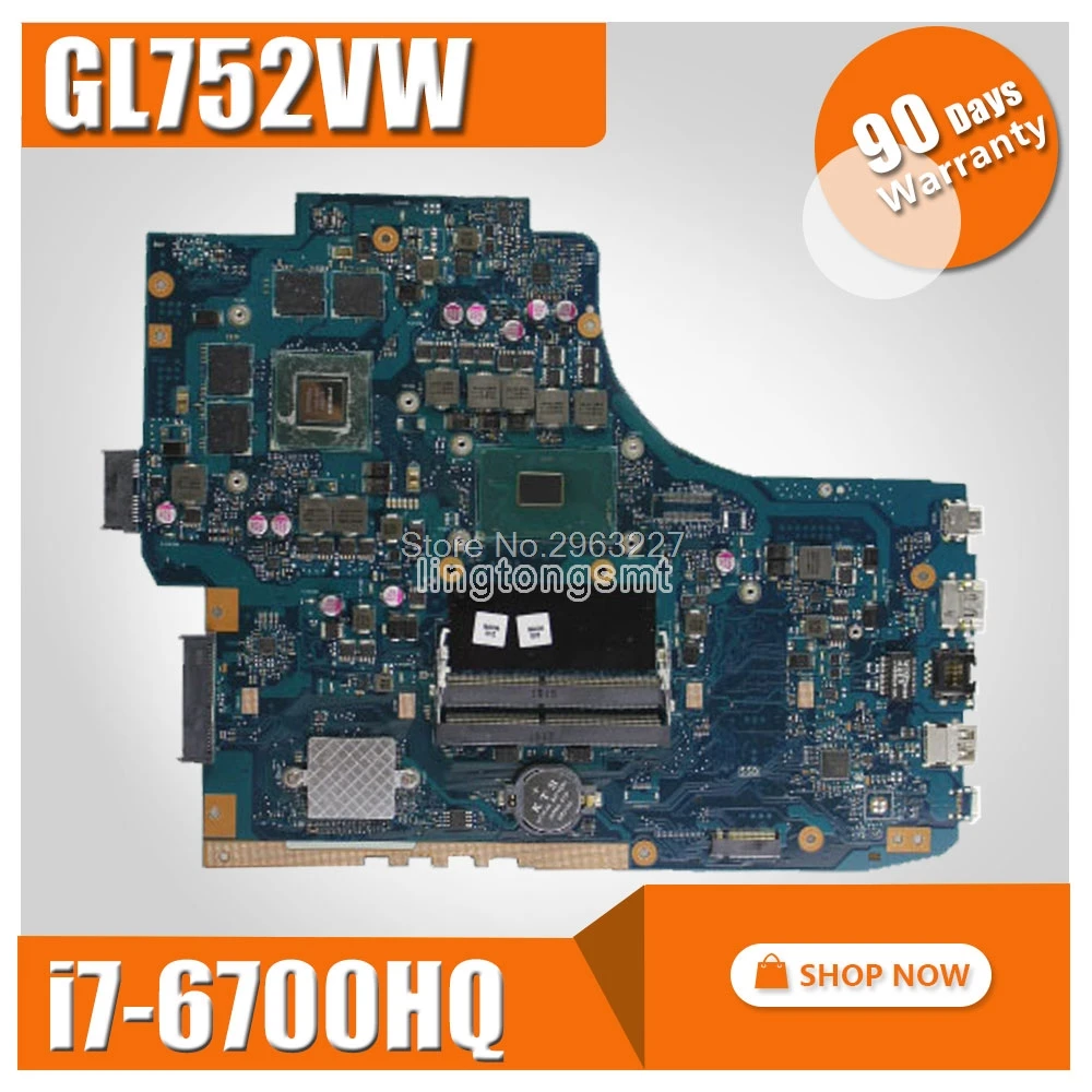 GL752VW/I7-6700HQ/GTX960M V4GB 90NB0A40-R00030 материнская плата для Asus ROG GL752V GL752 GL752VL материнская плата для ноутбука