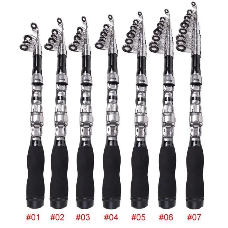 Портативная телескопическая удочка карбоновая для путешествий морской рыбалки