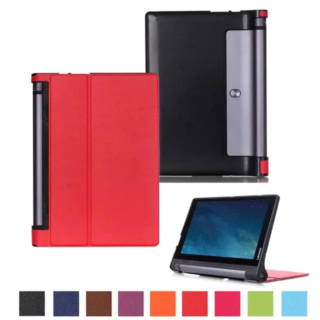 Ультратонкий Магнитный чехол книжка Custer Folio Stand из искусственной кожи для Lenovo YOGA