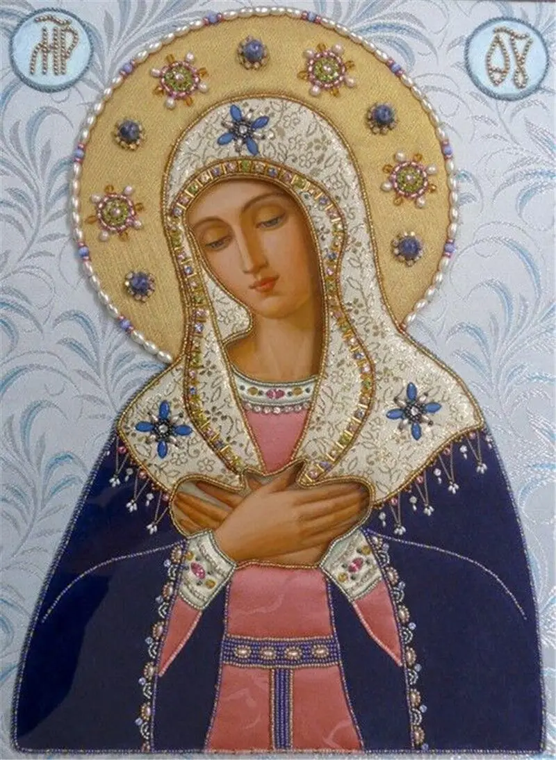 5D DIY кубик бриллиантовой живописи полный набор для вышивки крестом религиозные иконы мозаика люди рукоделие.