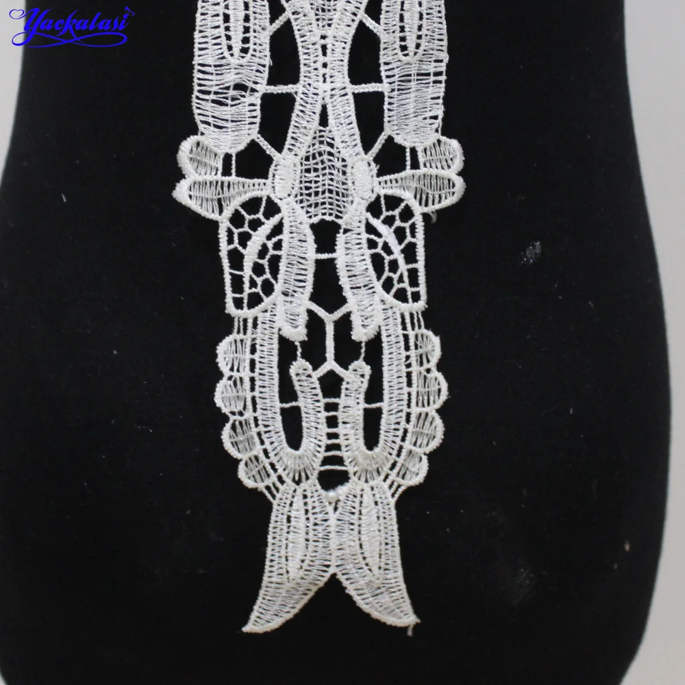YACKALASI кружевной воротник для одежды 3d цветочные нашивки с цветочным принтом и