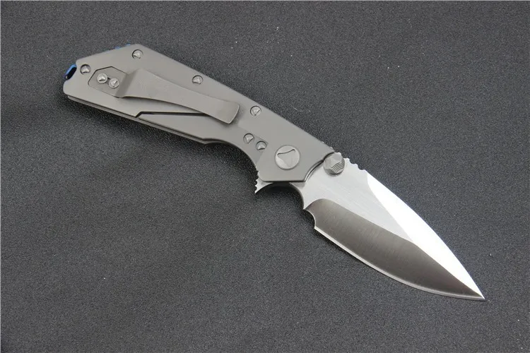Folding Blade Knife M D2 Titanium TC4 Handle Flipper Survival Camping Knives Tactical Outdoor TooL | Инструменты
