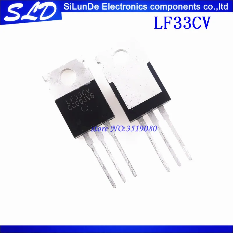 

Free Shipping 20pcs/lot LF33CV TO-220 LF33 Low dropout voltage regulator 3.3V 500mA Positive New original