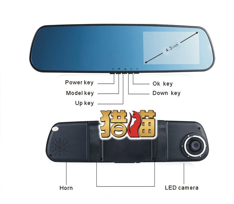 Автомобильный видеорегистратор с двумя объективами автомобильная камера