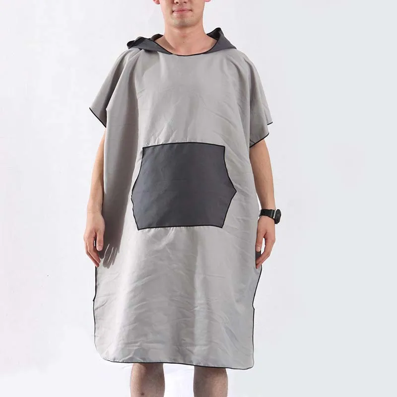 Большая накидка из микрофибры пляжное полотенце быстросохнущие банные халаты