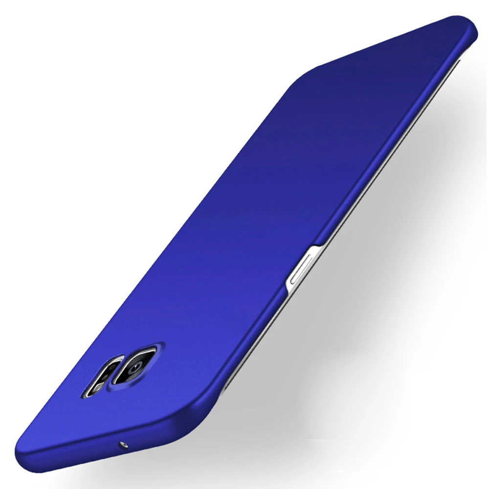 Чехол SIXEVE высшего качества для samsung Galaxy S 7 S7 edge Duos, чехол для мобильного телефона, Ультратонкий матовый жесткий пластик, Модный чехол - Цвет: Синий