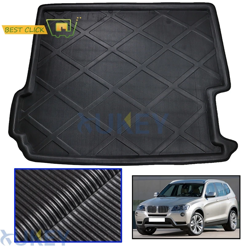 Boot Cargo Liner Rear Trunk Boot Mat For BMW X3 F25 2011 - 2017 Boot Liner Carpet Luggage Cargo Tray 2012 2013 2014 2015 2016