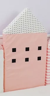 Pink B 1pcs 4 шт. в скандинавском стиле Новое поступление Гибкая комбинированная подушка все виды хижин кровать бампер легко использовать бамперы - Цвет: Pink B 1pcs