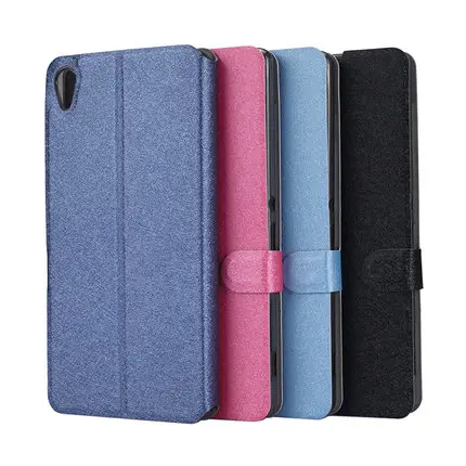 Шелковый шаблон Флип кожаный с подставкой Чехол для сына Xperia C6|leather flip|case leatherleather