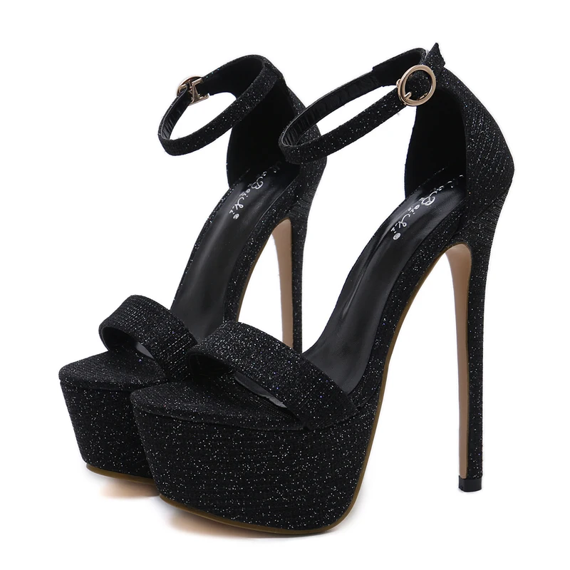 Туфли женские на высоком каблуке 16 см пикантные классические туфли-лодочки