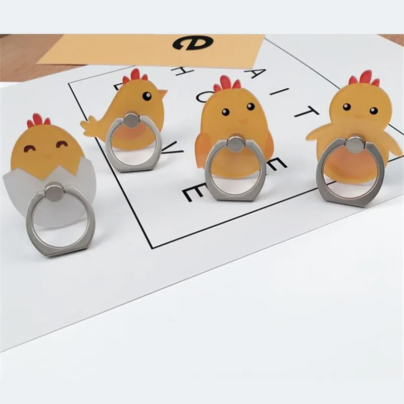 Кольцо-держатель для телефона с мультяшным рисунком курицы автомобильная