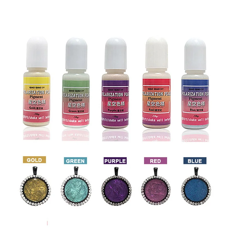 Новинка Лидер продаж 10 мл/бутылка УФ Смола звездное небо жидкий пигмент сделай