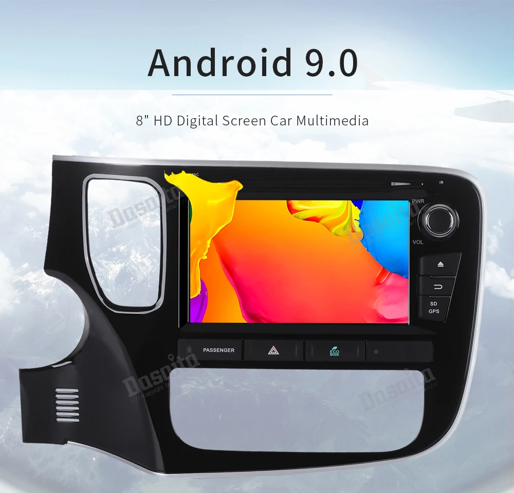 Dasaita 10," Android 9,0 Автомобильный gps радио плеер для Mitsubishi Outlander- с восьмиядерным процессором 4 Гб+ 32 ГБ авто стерео Мультимедиа