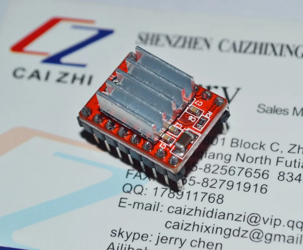 A4988 5 шт./лот Reprap шаговый Драйвер pololu модуль шагового двигателя с алюминиевым