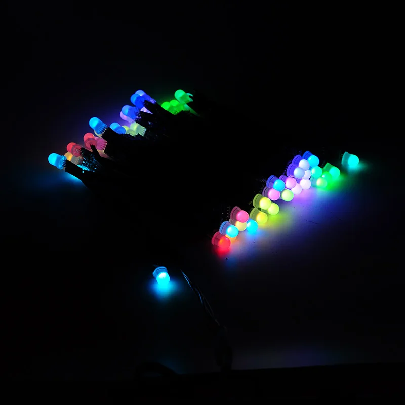 100 шт. 9 мм WS2811 Светодиодный модуль, черный/зеленый/белый/RGB провод, 2811 IC RGB цифровой светодиодный модуль пикселей, адресуемый полноцветный, IP30, DC5v