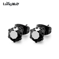 longway 8 colors sets brand crystal stud earrings for women wedding ethnic silver color earrings fashion jewelry ser160139 3