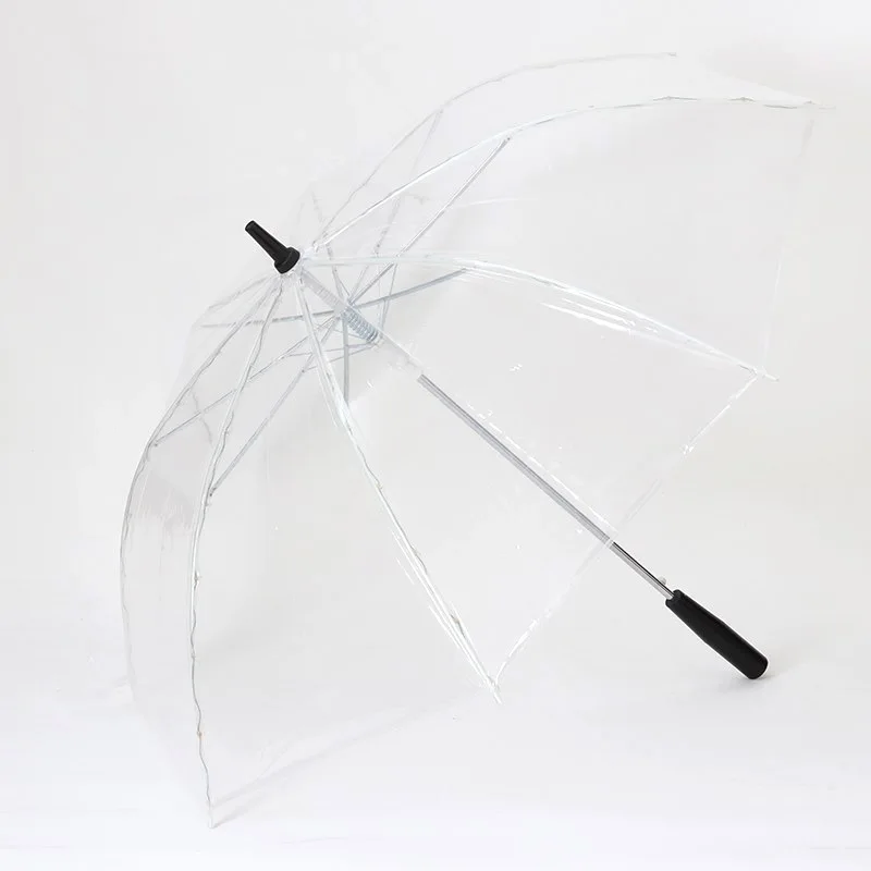 Yiwumart LED Свет Прозрачный Unbrella для экологичного подарка Сияющие светящиеся зонты