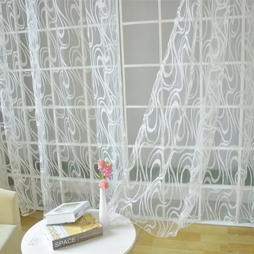 NAPEARL современный стиль простой дизайн полосатый жаккард окно тюль занавес легкий