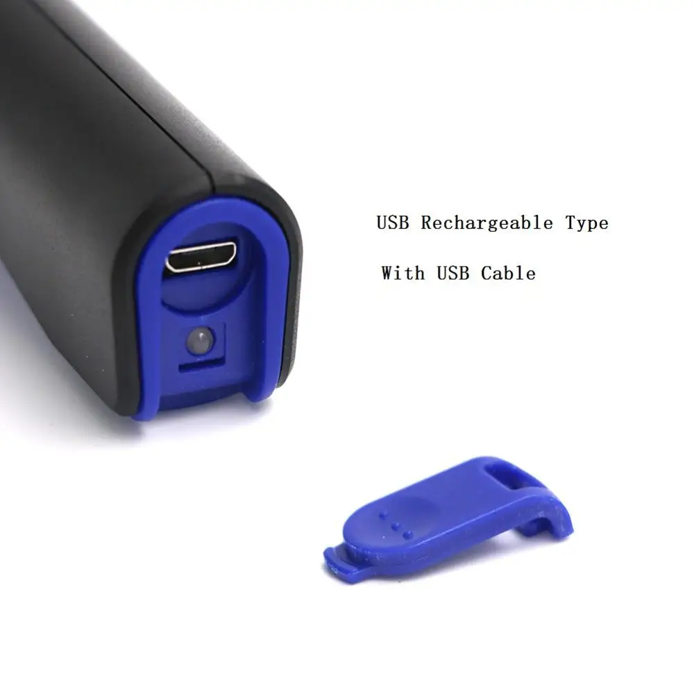 USB Type Мини-инспекционная Лампа COB светодиодный usb зарядка/Тип AAA магнитная ручка вращающийся фонарь с зажимом фонарик рабочие огни красный/черный/оранжевый/синий - Испускаемый цвет: USB Type
