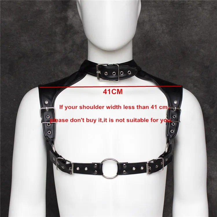 Мягкие из искусственной кожи Для мужчин для нагрудного ремня сексуальные