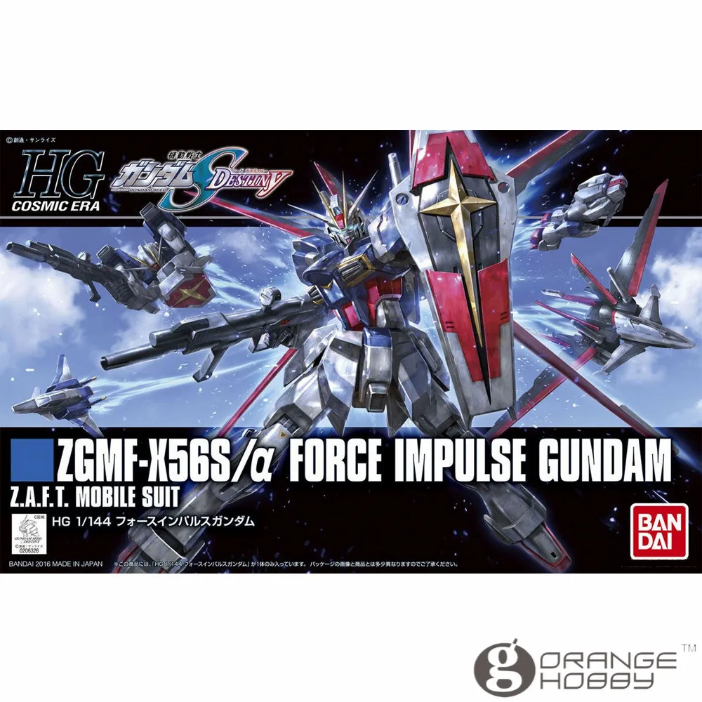 OHS Bandai HGUC 198 1/144 ZGMF-X56S/a Force Impulse Gundam мобильный костюм в сборе модельные комплекты