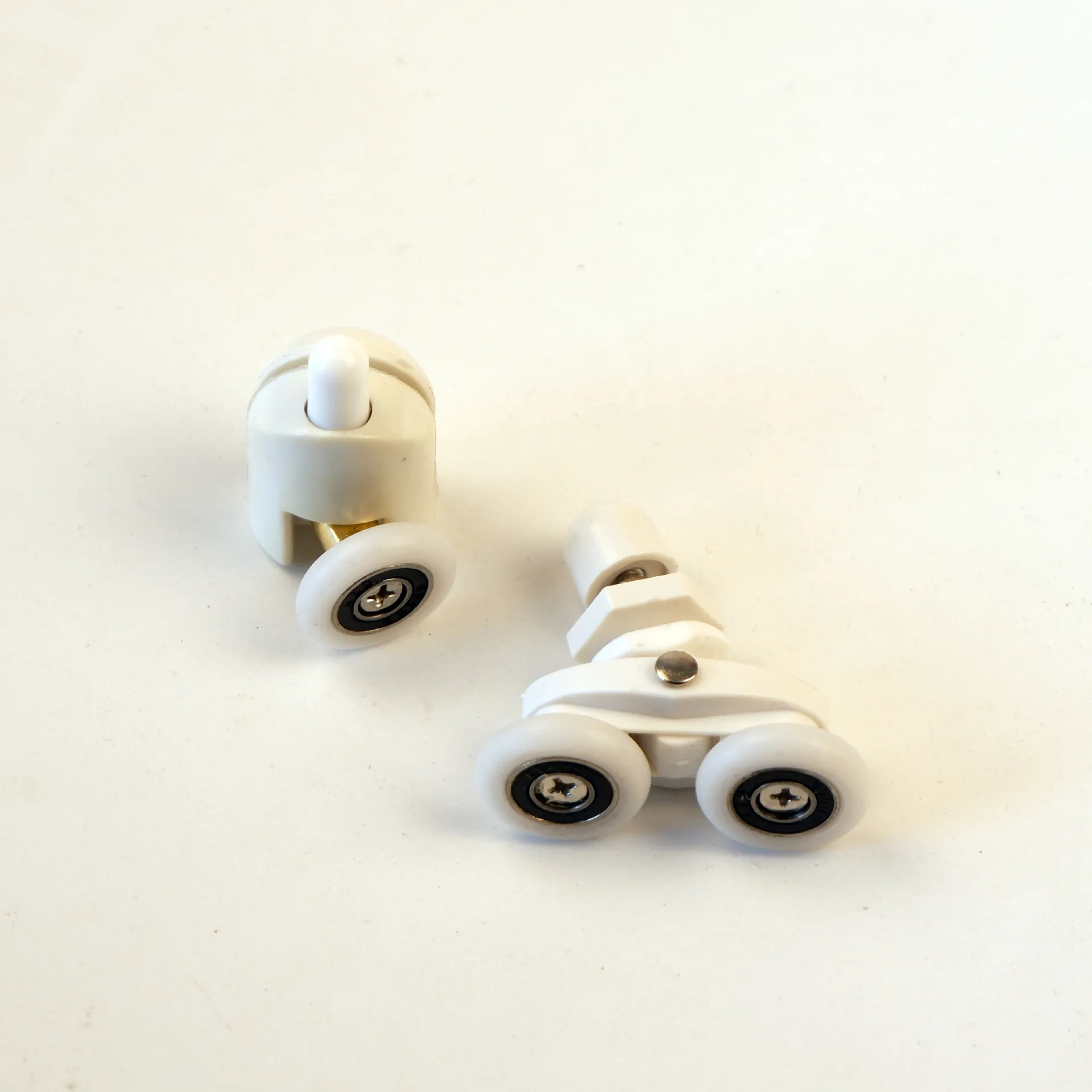 Белый Нейлоновый шкив для раздвижной двери 2 шт. стеклянной аксессуары ванной