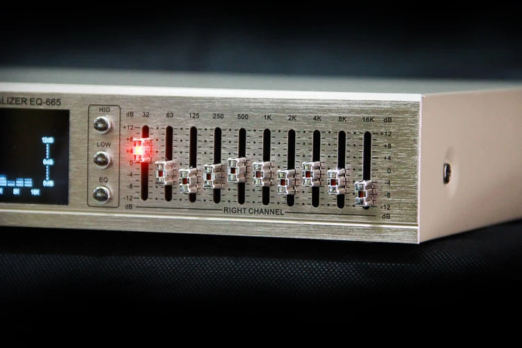 EQ665 Bluetooth эквалайзер караоке усилитель предварительный тюнер двойной десять настройки