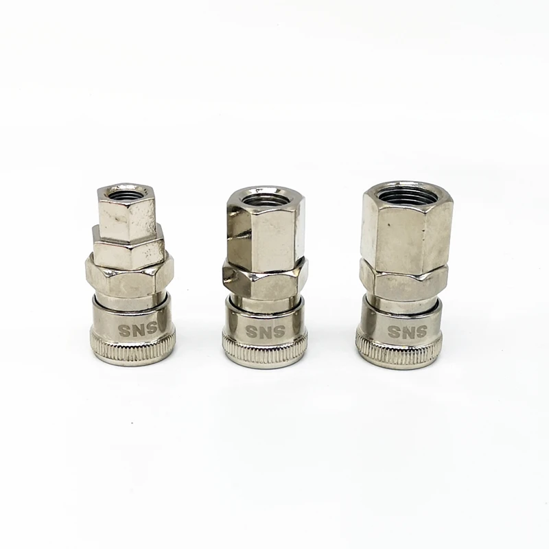 1pcs High Quality Female Thread Fittings SF10 SF20 SF30 C type Quick Coupler Connector 1/8'' 1/4'' 3/8'' Pneumatic |