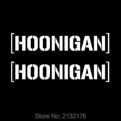 2 шт ijdmtoy Прохладный JDM Fiesta Hoonigan Кен Блок ненавистник автомобиля высечки наклейка