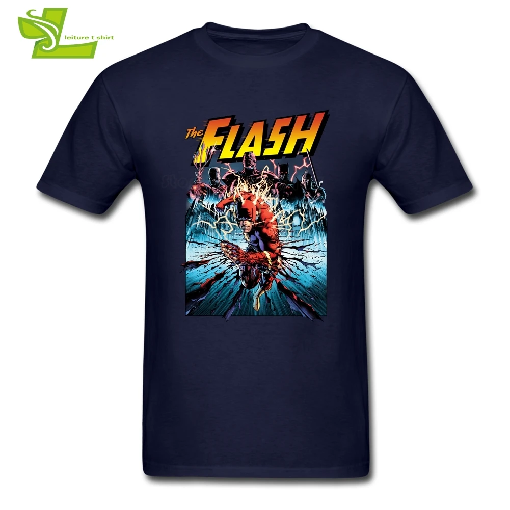 Мужская футболка в стиле комиксов Flash Shreds повседневные классические топы мужская