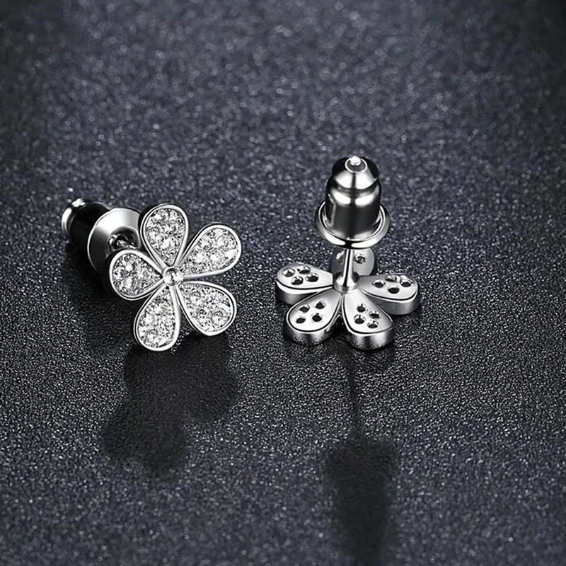 Глазурованная серьга AAA циркон микро набор нежный и Простой корейский вариант