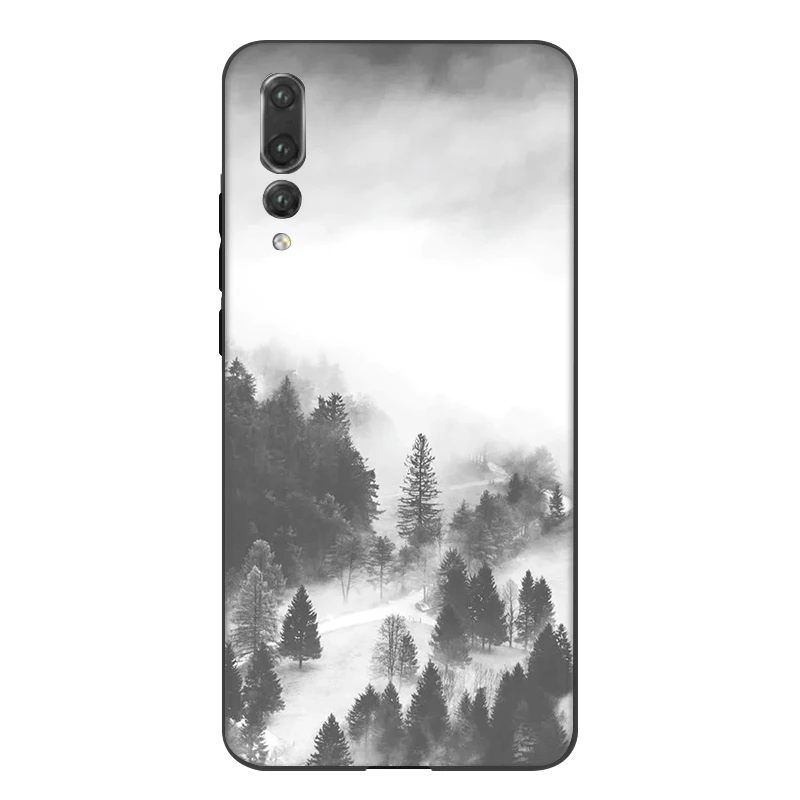 Desxz силиконовый чехол для мобильного телефона горный пик лес Huawei P9 P8 P10 P20 P30 Lite Pro P