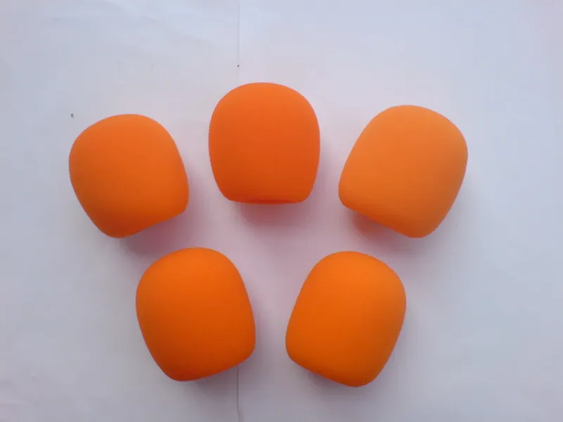 Бесплатная доставка 5 шт./лот оранжевая накладка на микрофон поролоновая щит для