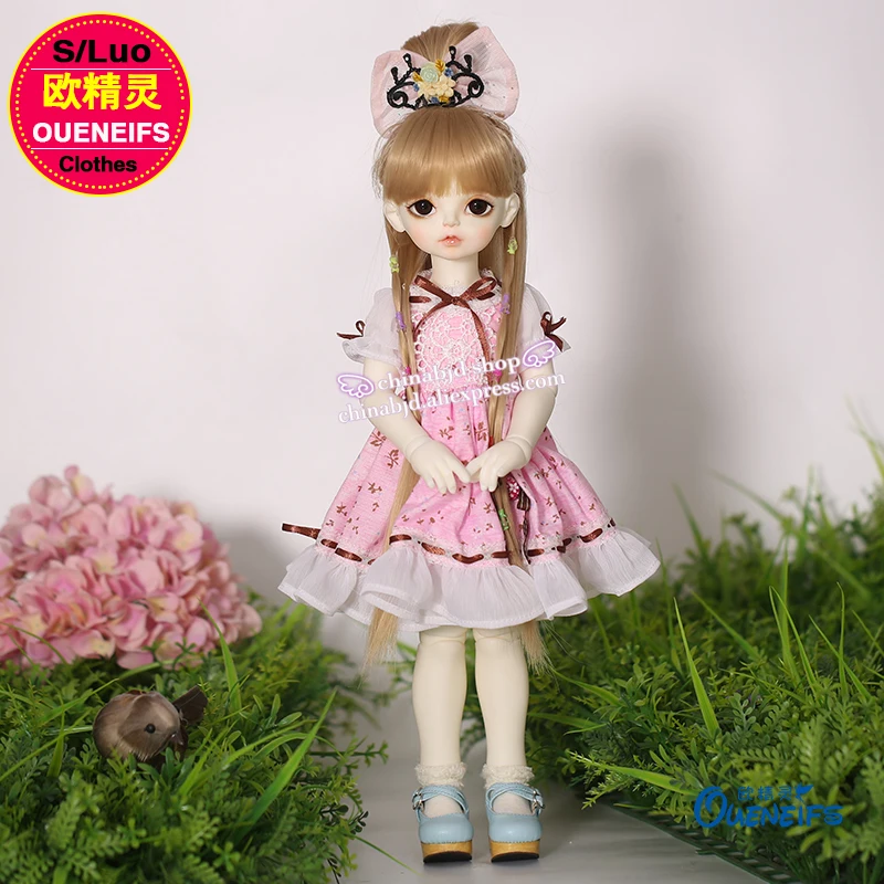 Одежда BJD 1/4 кукла белое розовое Цветочное платье для тела куклы RL YF4 до 34/