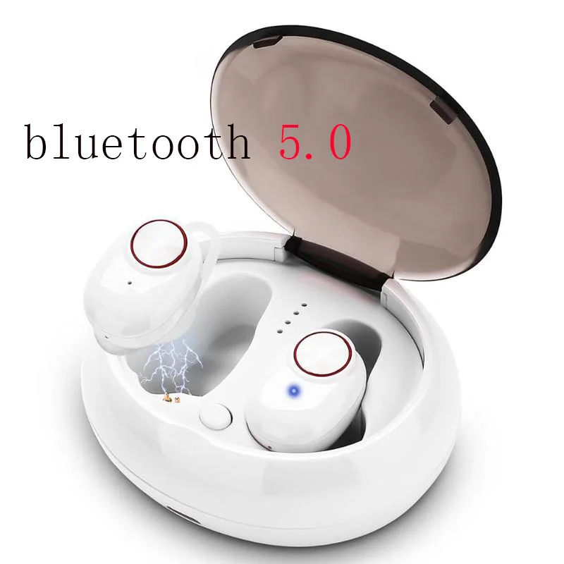 5.0 white Bluetooth 5,0 беспроводные наушники play 7 часов True TWS bluetooth гарнитура порт беспроводные наушники для iphone 8 9 xiaomi huawei - Color: 5.0 white