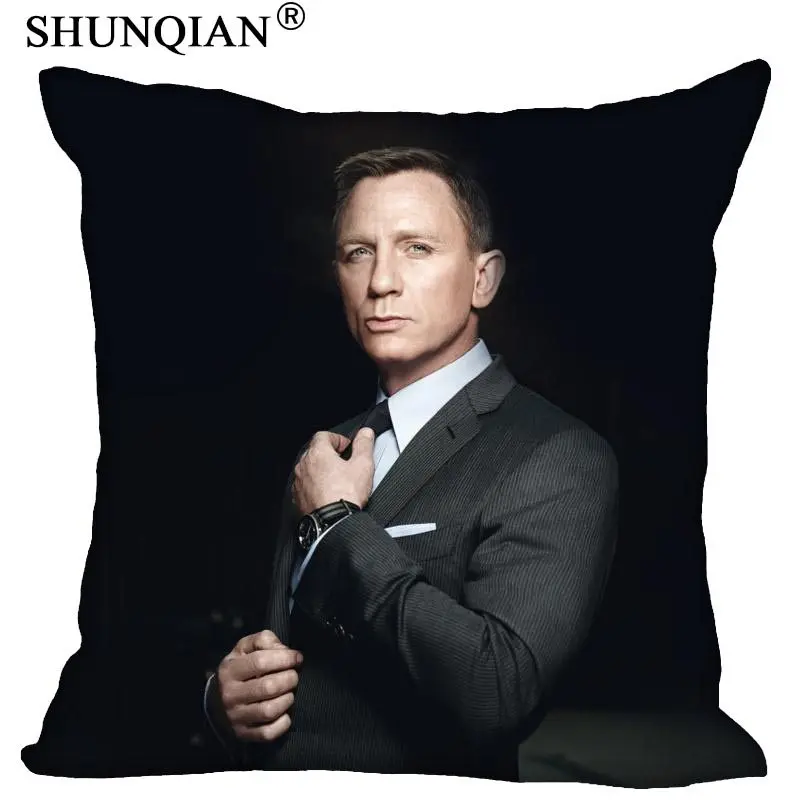 

New Arrive Custom Daniel Craig Pillowcase 40x40cm 60x60cm more size double sides print Home Hot Pillow Cases