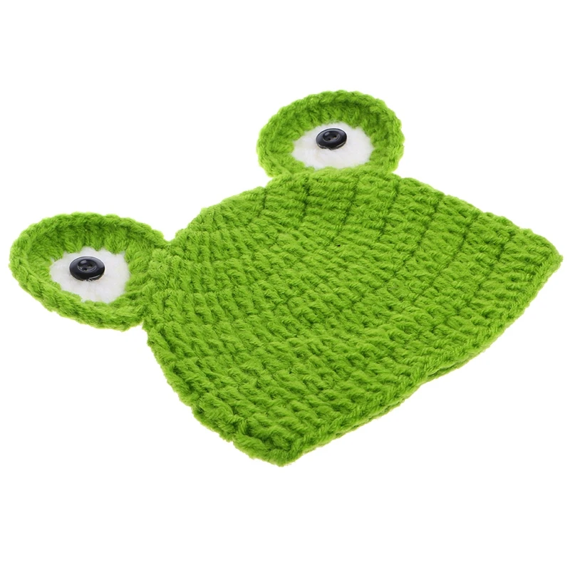 Newborn Baby Girls boys Yoda Outfits Crochet Hat Frog Costume Photo Props | Детская одежда и обувь
