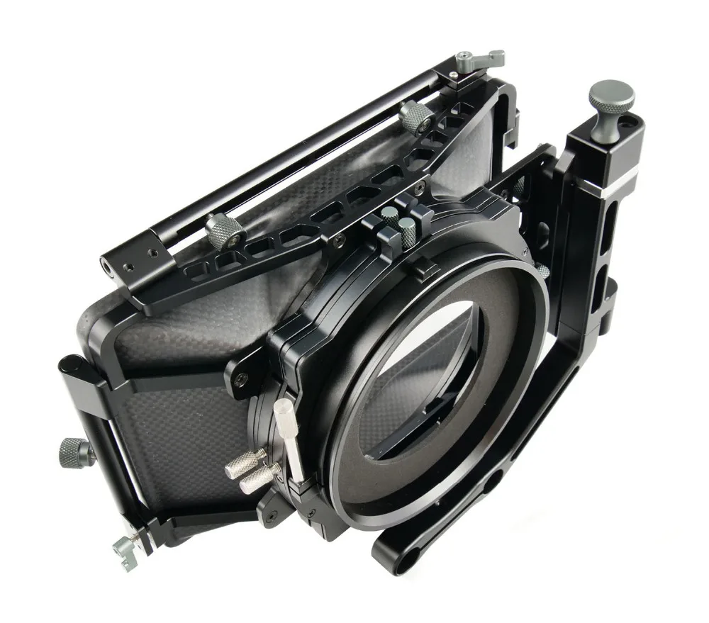 CAME-TV DSLR Rigs Carbon Fiber 4X4 Matte Box MB-02 Mattebox 15 мм для 5D/7D/GH3 | Электроника