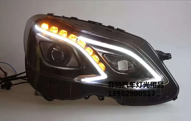 

Fit for Mercedes-Benz E180 E200 E260L high xenon headlight assembly line lamp modification