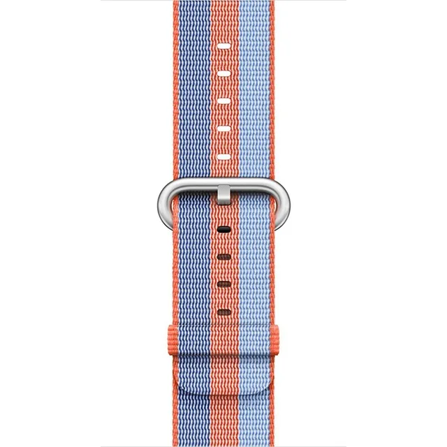 Спортивный тканый нейлоновый ремешок, мягкий ремешок для apple watch 4, 44 мм, 40 мм, браслет на запястье, ремень, тканевый нейлоновый ремешок для iwatch 3/2/1 - Цвет ремешка: Orange