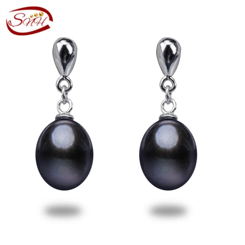 Vintage Long Pearl Earrings Dangle Drop Earrings 925 Sterling Silver Statement Jewelry Wedding Gift for Women(Lam Hub Fong