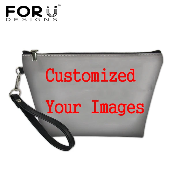 custom FORUDESIGNS/милый мультфильм медсестра принты косметички Для женщин кожаную косметичку Повседневное Travel Organizer чехол для хранения несессер - Цвет: custom